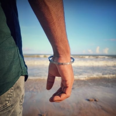Picture of Stainless Fashionable Round for Men Bracelet - Silver