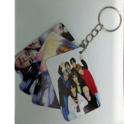 Picture of BTS Kye Ring Print with BTS Key Chain- 1PCS