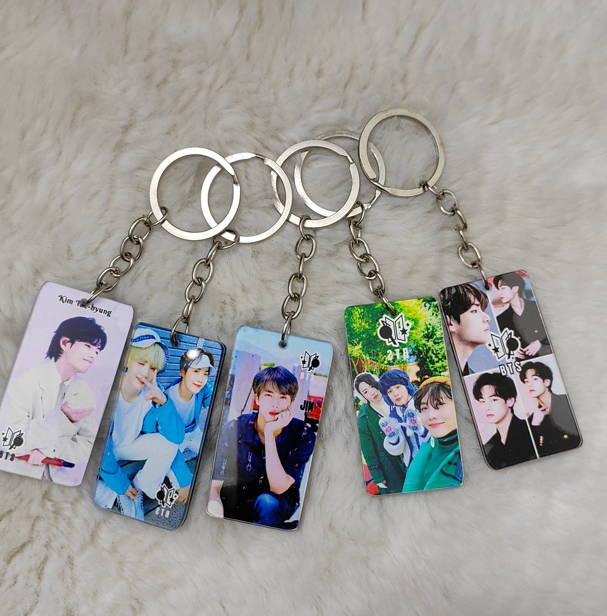 Picture of BTS Kye Ring Print with BTS Key Chain- 1PCS