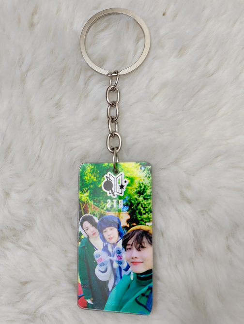 Picture of BTS Kye Ring Print with BTS Key Chain- 1PCS