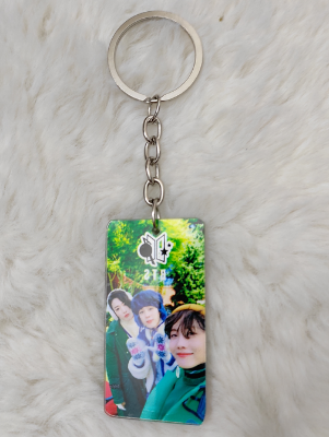 Picture of BTS Kye Ring Print with BTS Key Chain- 1PCS
