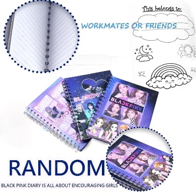 Picture of Blackpink Cold Laminated Notebook- Multicolour