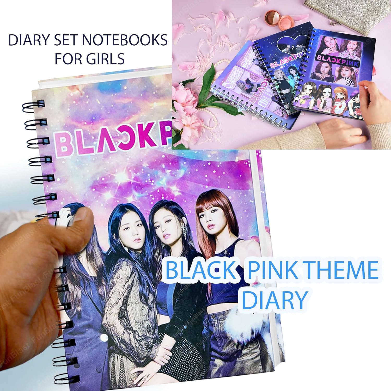 Picture of Blackpink Cold Laminated Notebook- Multicolour