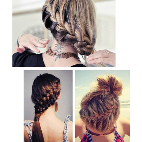 Picture of Fish Bone Hair Braiding  Braid Tool Roller Magic Twist Styling Bun Maker 1 Pc - Black