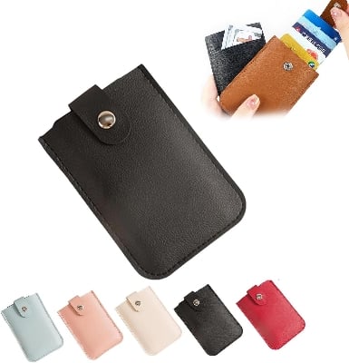Picture of Men's Thick Card Holder Multi-card Slot PU Card Holder - Black - Black