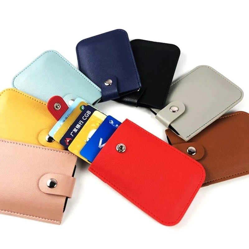 Picture of Men's Thick Card Holder Multi-card Slot PU Card Holder - Black - Black