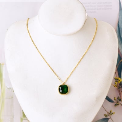 Picture of Simple Blue/Black Stone Light Luxury Women's Necklace Jewelry