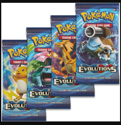 Picture of Pokemon Card- Lomo Card Pack 4 Packet -36 Pieces Card