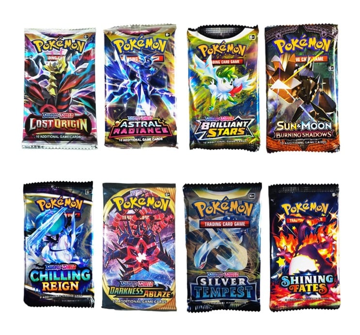 Picture of Pokemon Card- Lomo Card Pack 4 Packet -36 Pieces Card