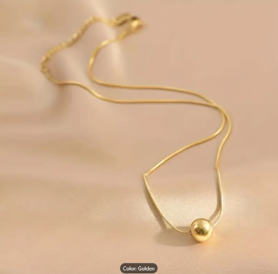 Picture of Stainless Steel Sweet Little Necklace For Women - Gold