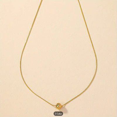 Picture of Stainless Steel Sweet Little Necklace For Women - Gold