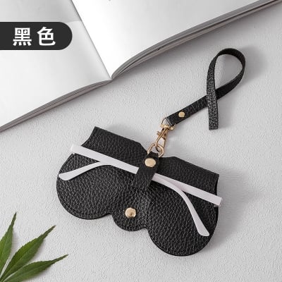 Picture of Portable Glasses Storage Pouch, PU Leather Glasses Holder, Sunglasses Storage Protective Sleeve, Travel Accessories - Brown