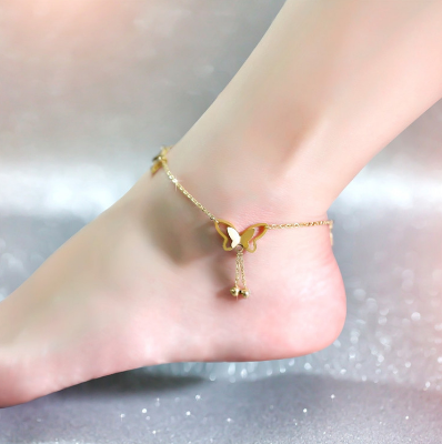 Picture of Charming Butterfly Anklet for Women - Gold
