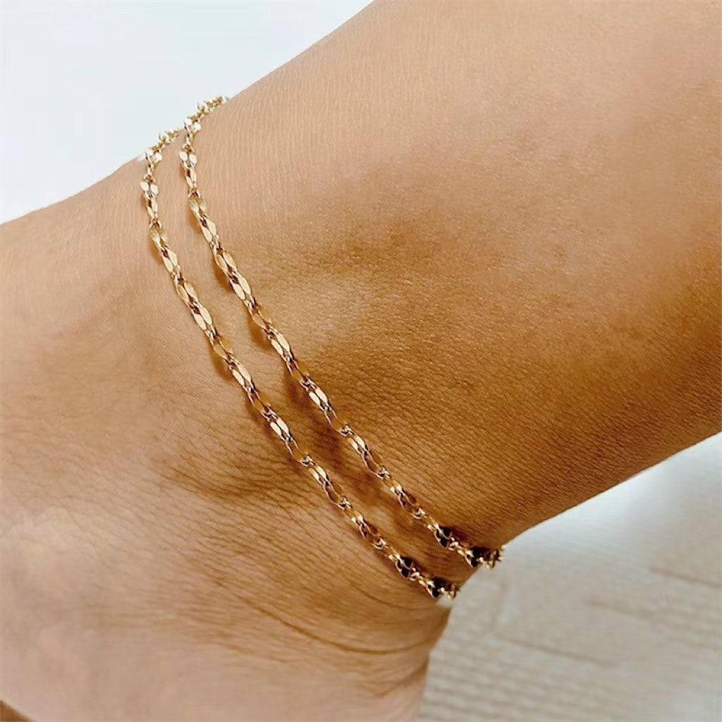 Picture of Double stainless Steel Korean Simple For Women & Girls - Gold