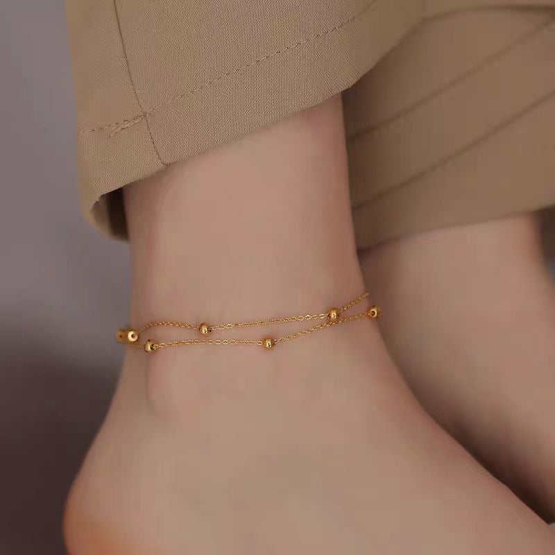 Picture of Anklet Fashion For Women & Girls western Party Wear Alloy Anklet - Gold