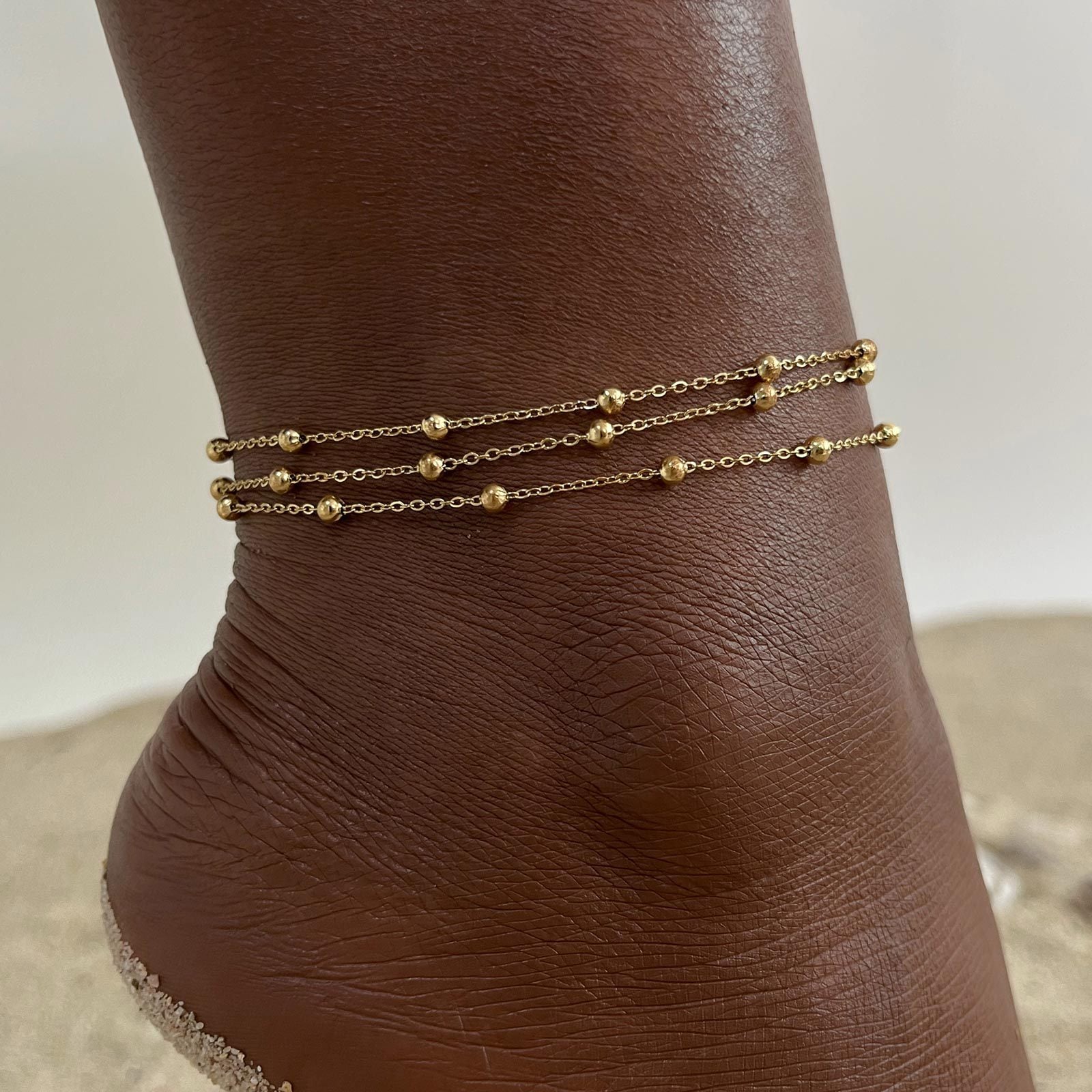 Picture of Anklet Fashion For Women & Girls western Party Wear Alloy Anklet - Gold