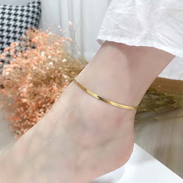 Picture of Fashion Snake Bone anklet for women - Gold