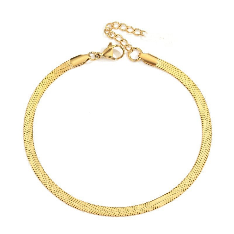Picture of Fashion Snake Bone anklet for women - Gold