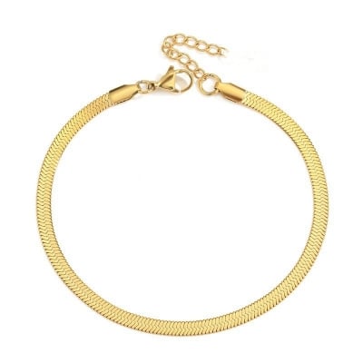 Picture of Fashion Snake Bone anklet for women - Gold
