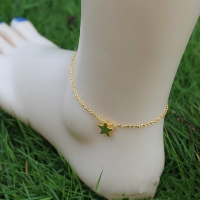 Picture of Stylish Star Payel Anklets For Women - Gold