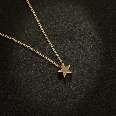 Picture of Star Necklace For Girls Women Sweater Neck Necklaces - Gold