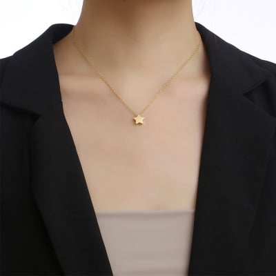 Picture of Cute Fashionable Star Necklace Women Necklaces - Gold