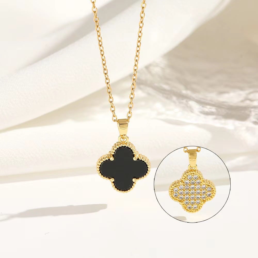 Picture of Fashion Sweet Stone Droplets Chain Necklace for Women - Gold