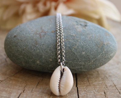 Picture of Necklace With Shamok Necklace Handmade Necklaces - Silver