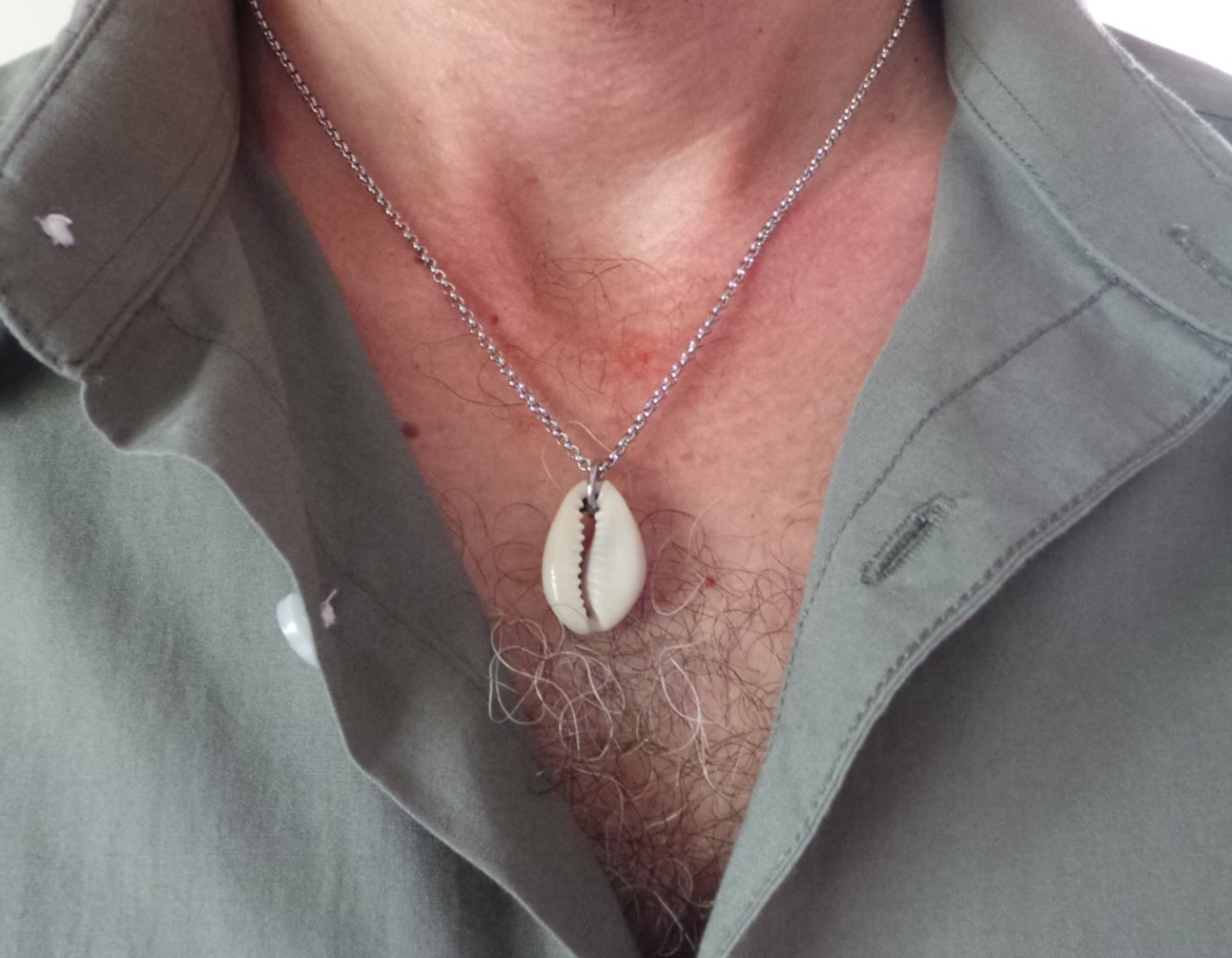 Picture of Necklace With Shamok Necklace Handmade Necklaces - Silver