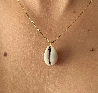 Picture of Fashionable Shamok Necklace for Girls/Women - Gold