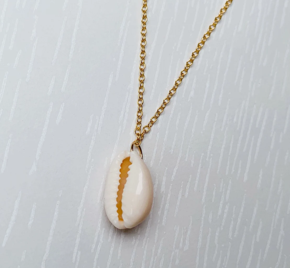 Picture of Fashionable Shamok Necklace for Girls/Women - Gold