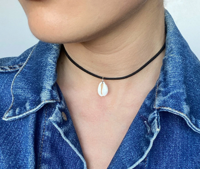 Picture of Shamok Necklace New for Girls Women - Black