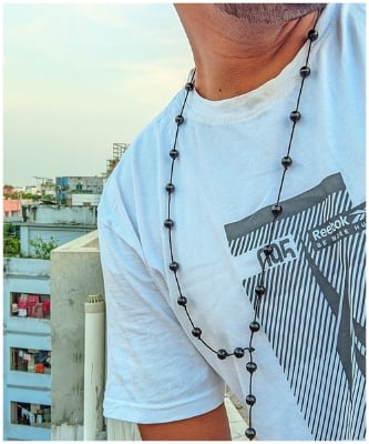 Picture of Necklace Neck Jewelry NewLocket for Men's - Black