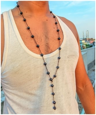 Picture of Necklace Neck Jewelry NewLocket for Men's - Black
