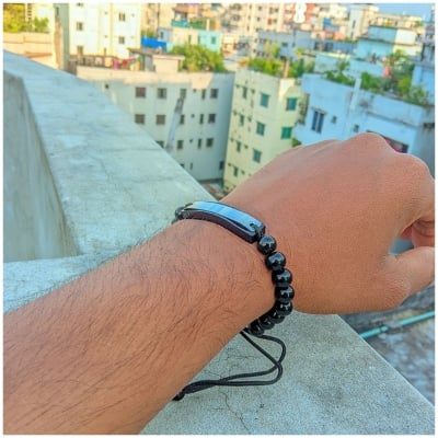 Picture of Korean Elegant Pearl Lava Bracelet For Men