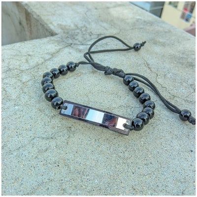 Picture of Korean Elegant Pearl Lava Bracelet For Men