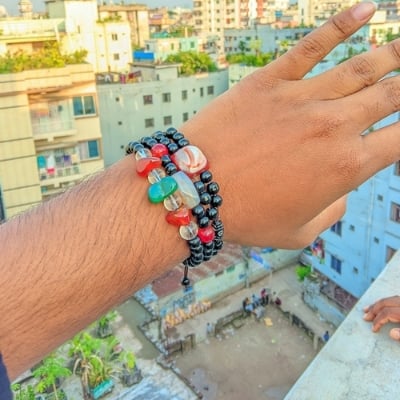 Picture of Lava Rock Stone Volcanic Multi Bracelet