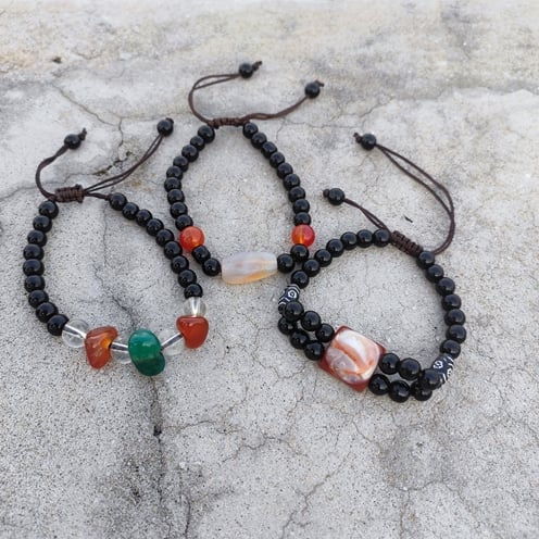 Picture of Lava Rock Stone Volcanic Multi Bracelet