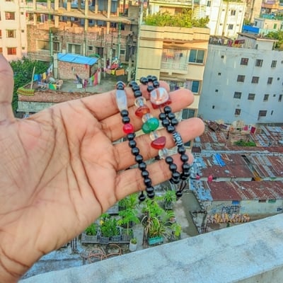 Picture of LAVA & Matte Stone Bead Bracelet for Men Women