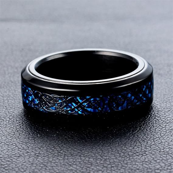 Picture of New Black Titanium Steel Finger Ring for Men Plated Rings Men