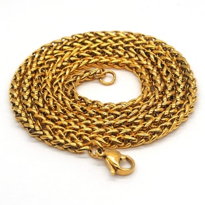 Picture of Stainless Steel Flat Snake Chain for Boys Men