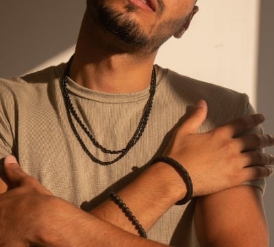 Picture of Flat Snake Neck Chain For Stylish Men