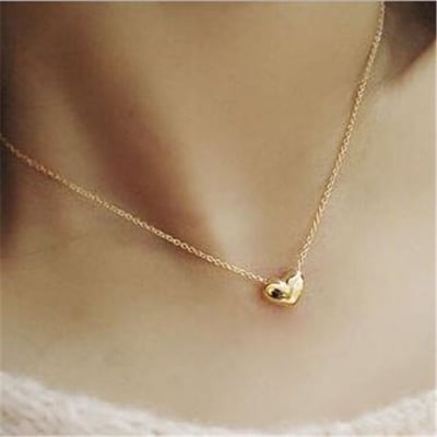 Picture of Necklace With Heart Necklace Handmade Necklaces For Women - Gold