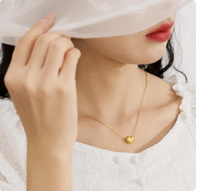 Picture of New Love Necklaces for Women Choker Fashion Festival Party Gift Jewelry - Gold