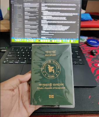 Picture of Clear Transparent Passport Cover Holder Case Organizer - Transparent