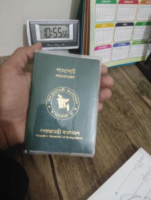 Picture of Clear Transparent Passport Cover Holder Case Organizer - Transparent
