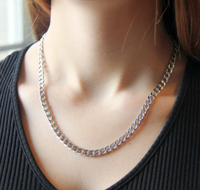 Picture of Stainless Steel Silver Necklace Chain Men - Silver mm