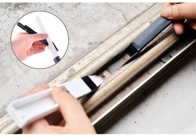Picture of Window Groove Groove Cleaning Brush with Cleaning Dustpan