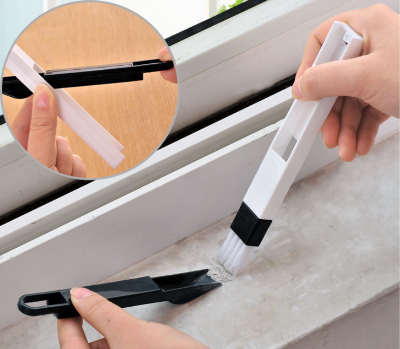 Picture of Window Groove Cleaning Brush for Window Gaps, Corners,Blinds,and Sliding Convenient Storage Handheld Groove Cleaning Tools