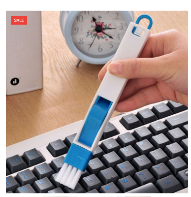 Picture of Multipurpose Dust Cleaning Brush for Window Frame, Sliding Window Track, Laptop Keyboard,Car Air Vents with Mini Dust Pan